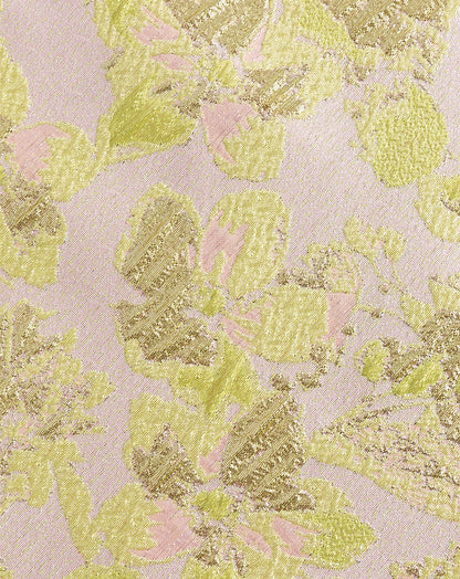 FLOWER JACQUARD BOMBER LICHTGEEL