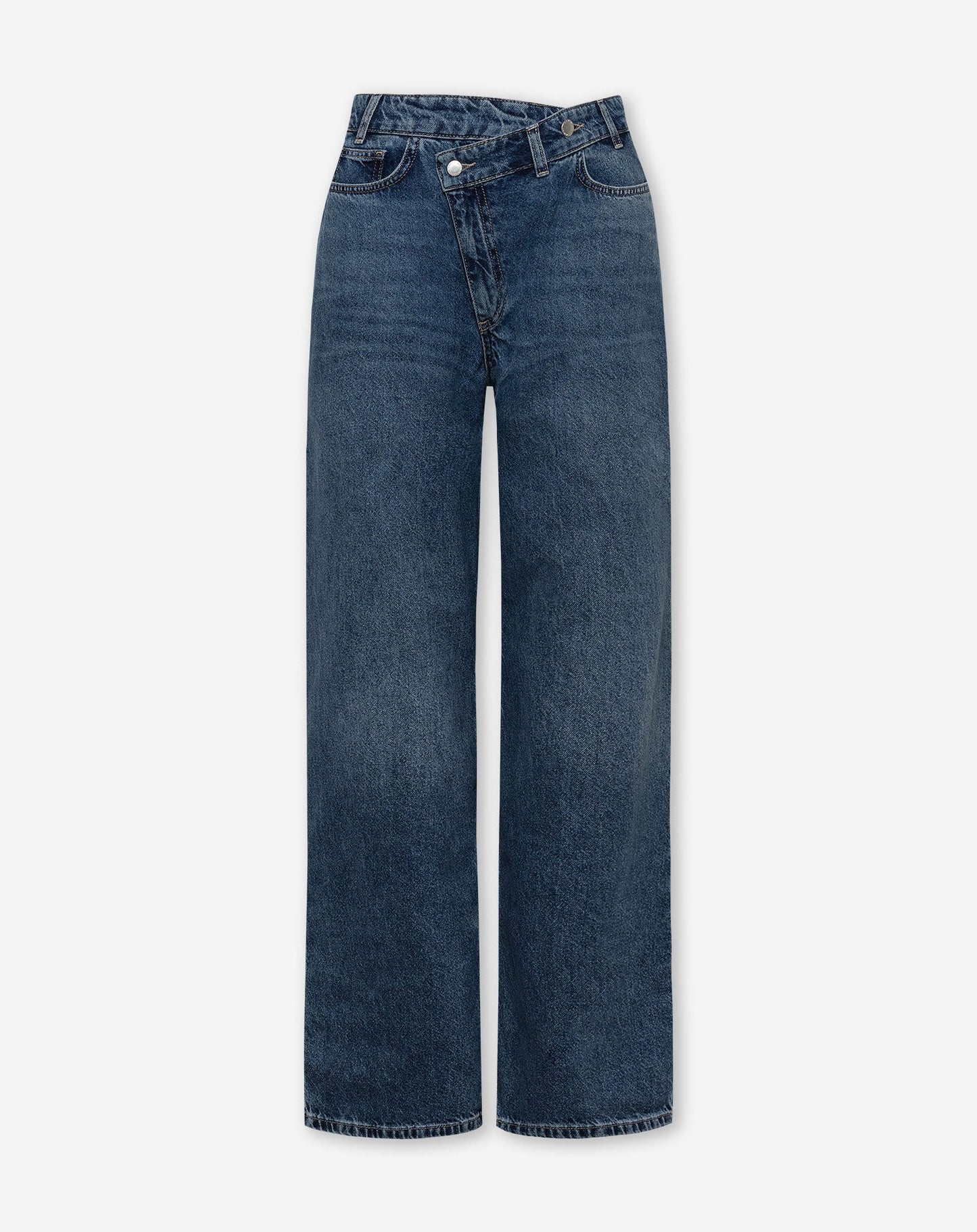 CROSSOVER WIDE LEG JEANS DONKER BLAUW