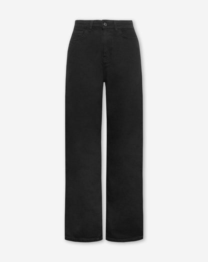 COMFORT WIDE LEG JEANS ZWART