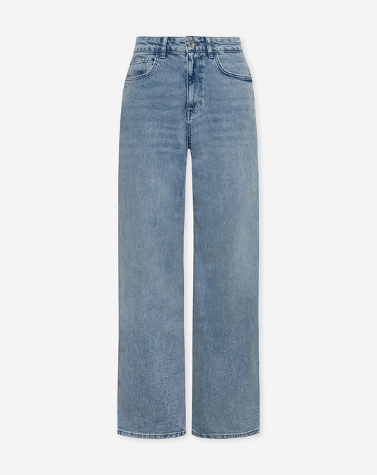 COMFORT WIDE LEG JEANS MID BLAUW