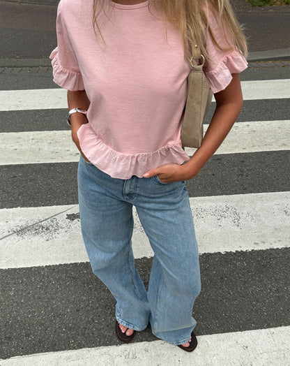 COMFORT WIDE LEG JEANS MID BLAUW