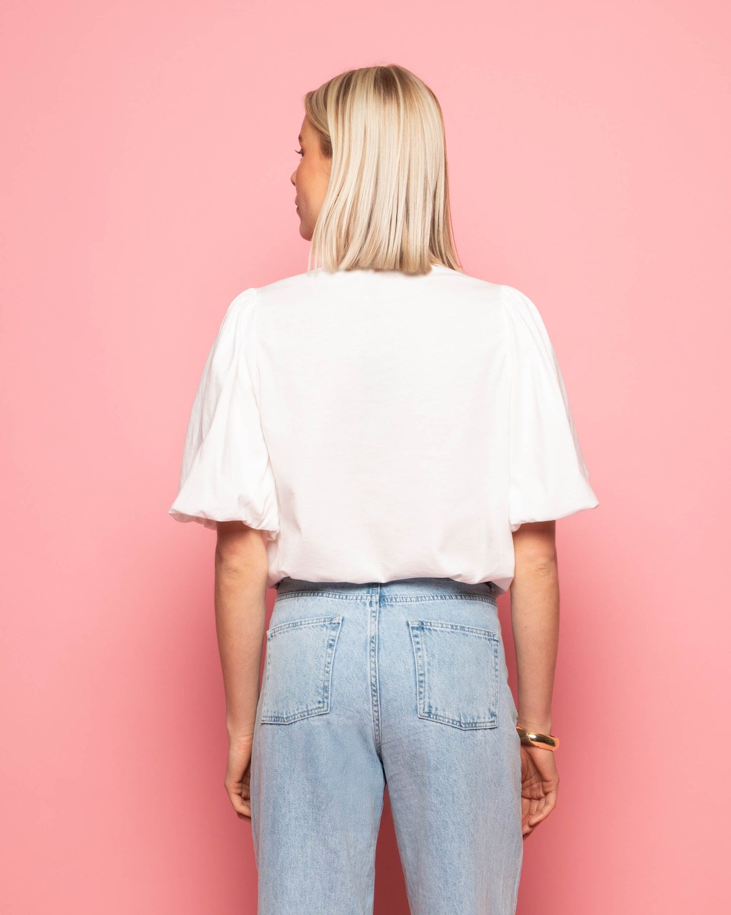 PUFF SLEEVE TEE CRÈME