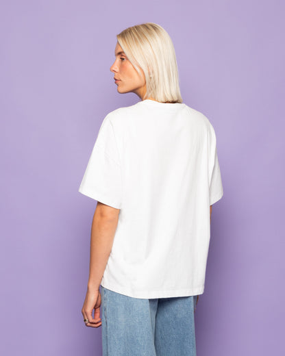 COCKTAIL PARTY OVERSIZED TEE CRÈME