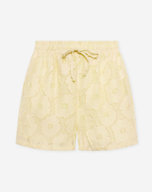 FLUFFY FLOWER JACQUARD SHORTS BOTERGEEL