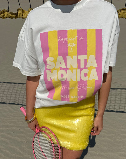SANTA MONICA OVERSIZED TEE CRÈME