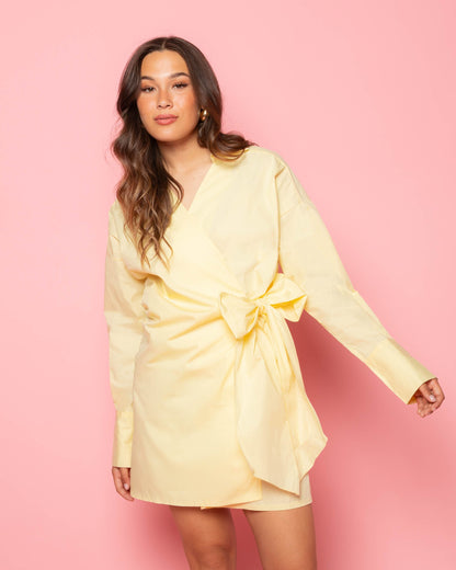 JANE WRAP BLOUSE DRESS BOTERGEEL