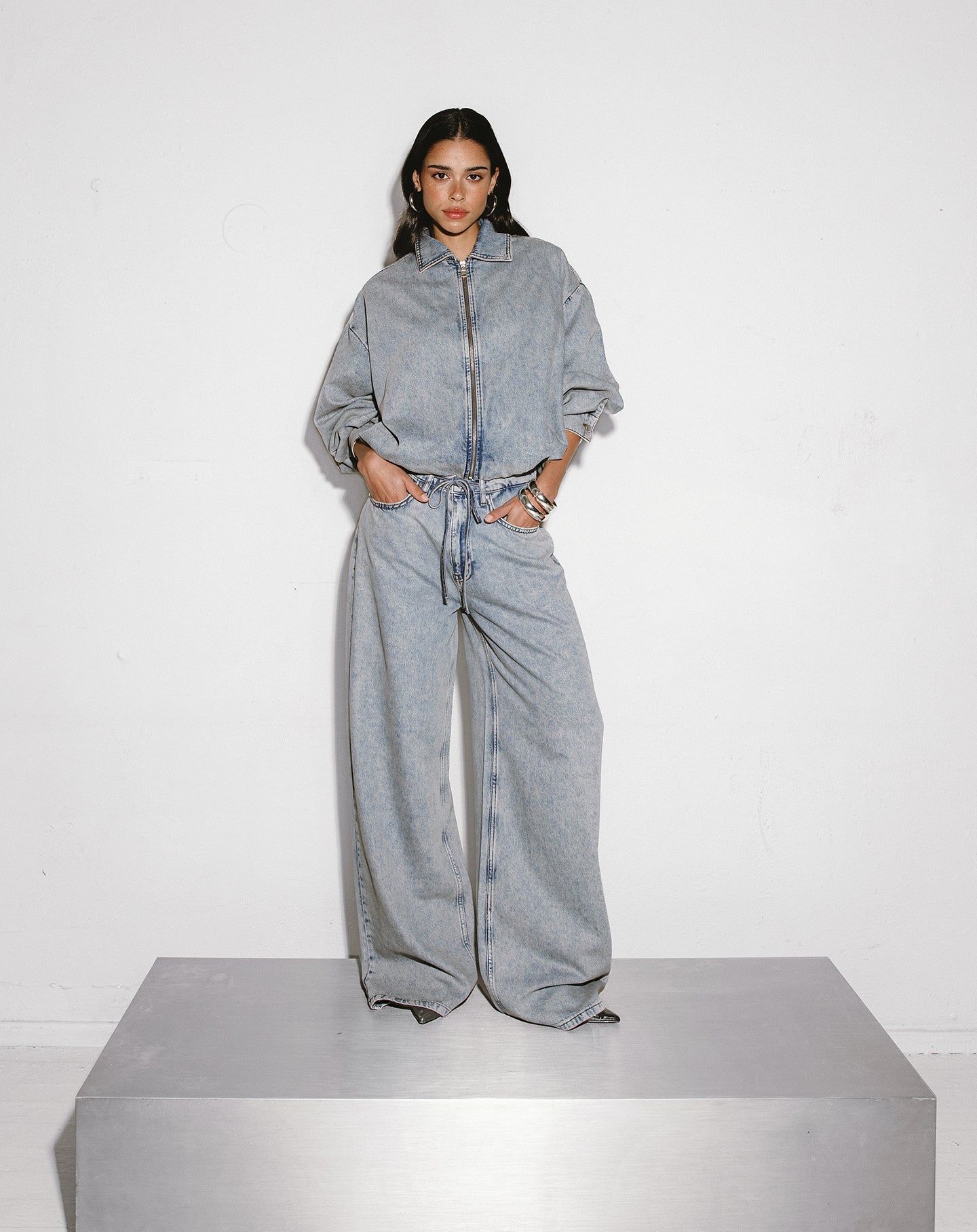 LOTTE BAGGY JEANS VINTAGE BLAUW