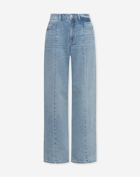 SEAM WIDE LEG JEANS LICHTBLAUW