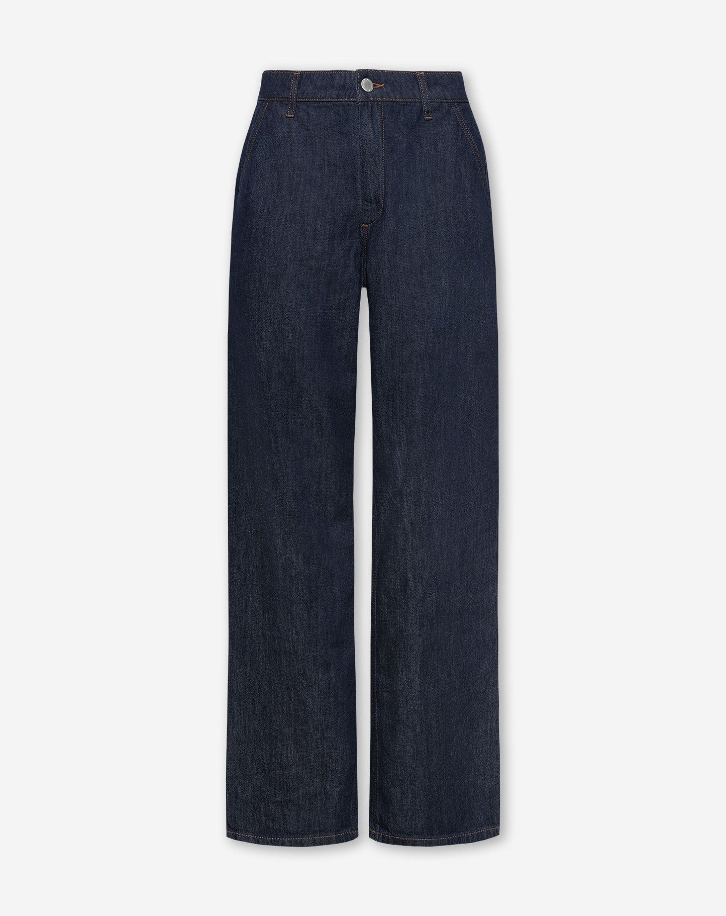 FLOWY DENIM WIDE LEG JEANS DONKERBLAUW