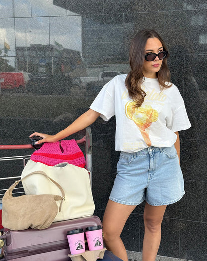 IL GELATO OVESIZED TEE CRÈME
