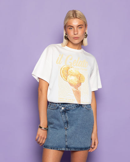 IL GELATO OVESIZED TEE CRÈME