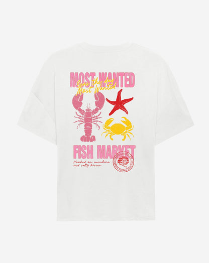 FISH MARKET OVERSIZED TEE CRÈME