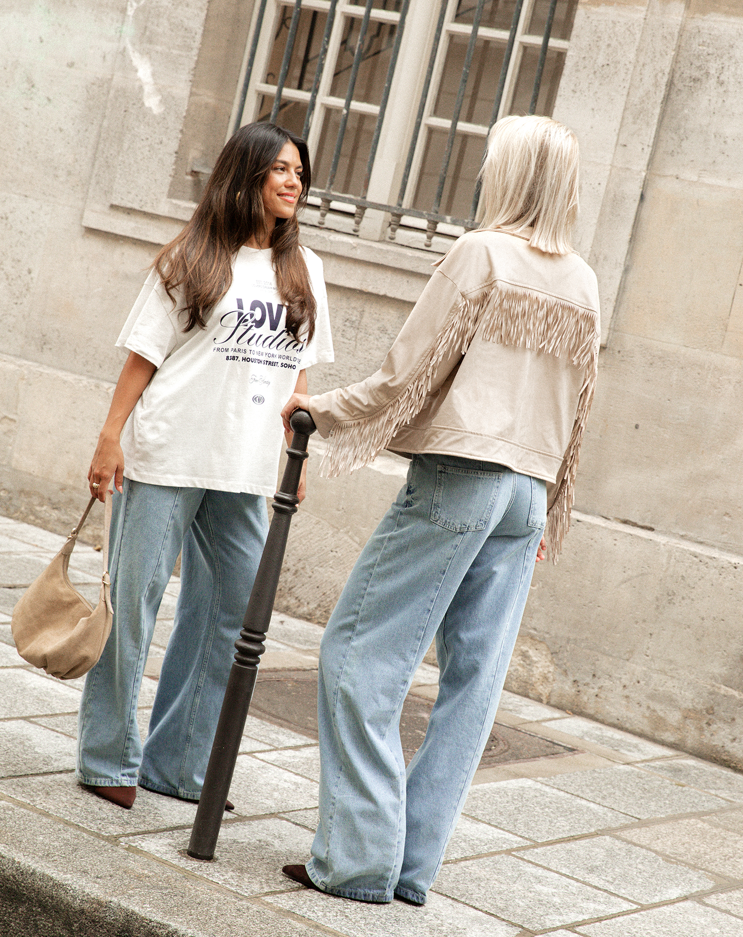 LOVE STUDIOS OVERSIZED TEE CRÈME
