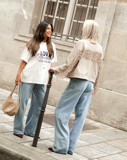 LOVE STUDIOS OVERSIZED TEE CRÈME
