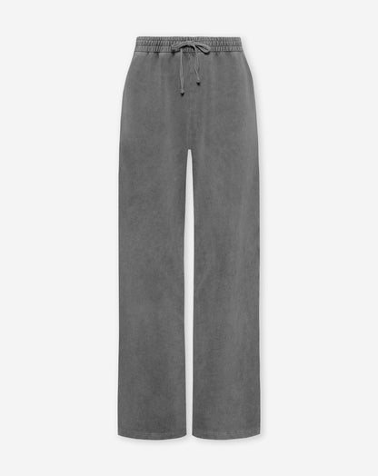 WIDE LEG SWEAT PANTS PETITE ACID GRIJS