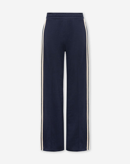 WIDE LEG TAPE SWEAT PANTS PETITE MARINEBLAUW