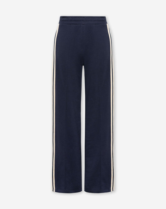 WIDE LEG TAPE SWEAT PANTS PETITE MARINEBLAUW
