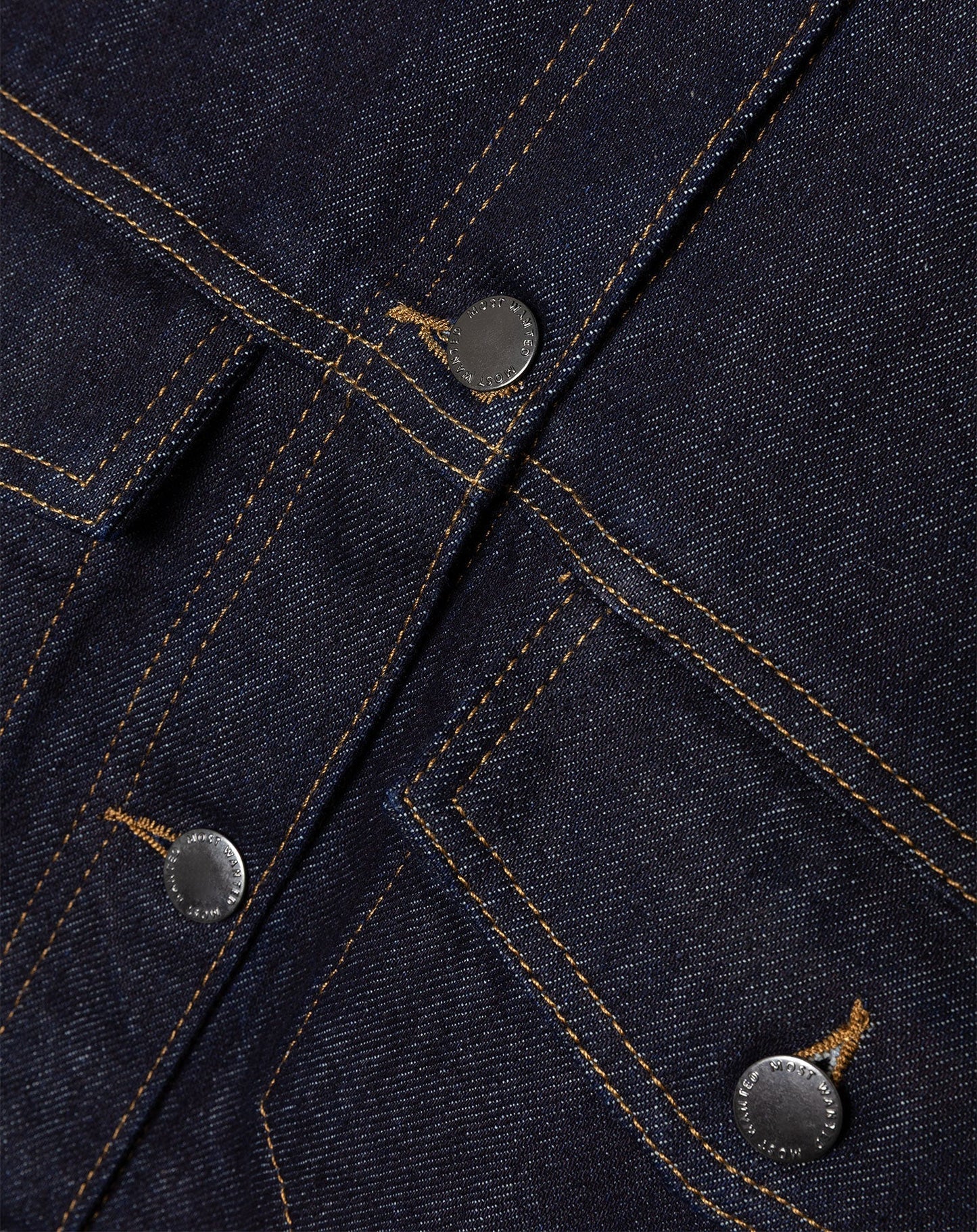 DENIM BALLOON JACKET DONKERBLAUW