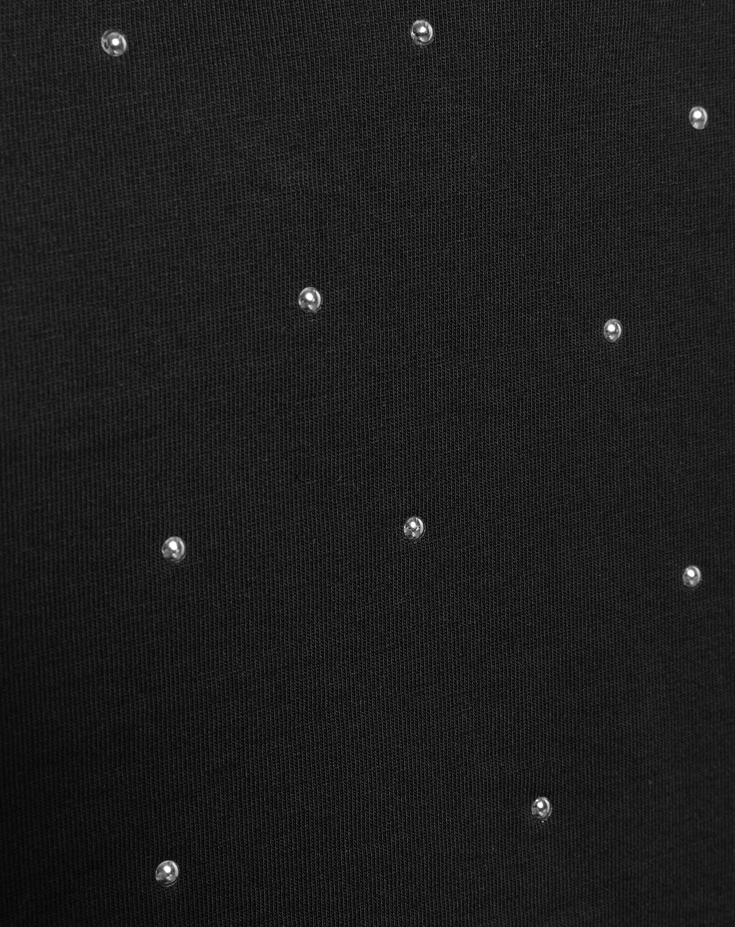 STUDS OVERSIZED TEE ZWART