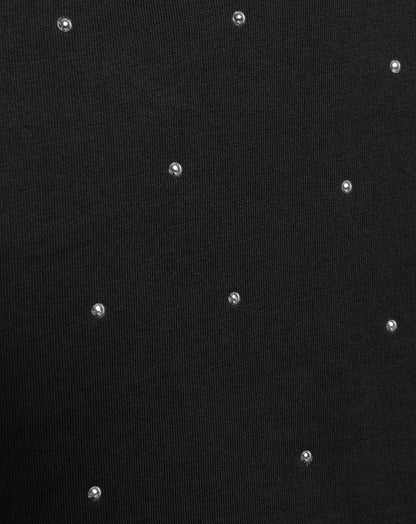 STUDS OVERSIZED TEE ZWART