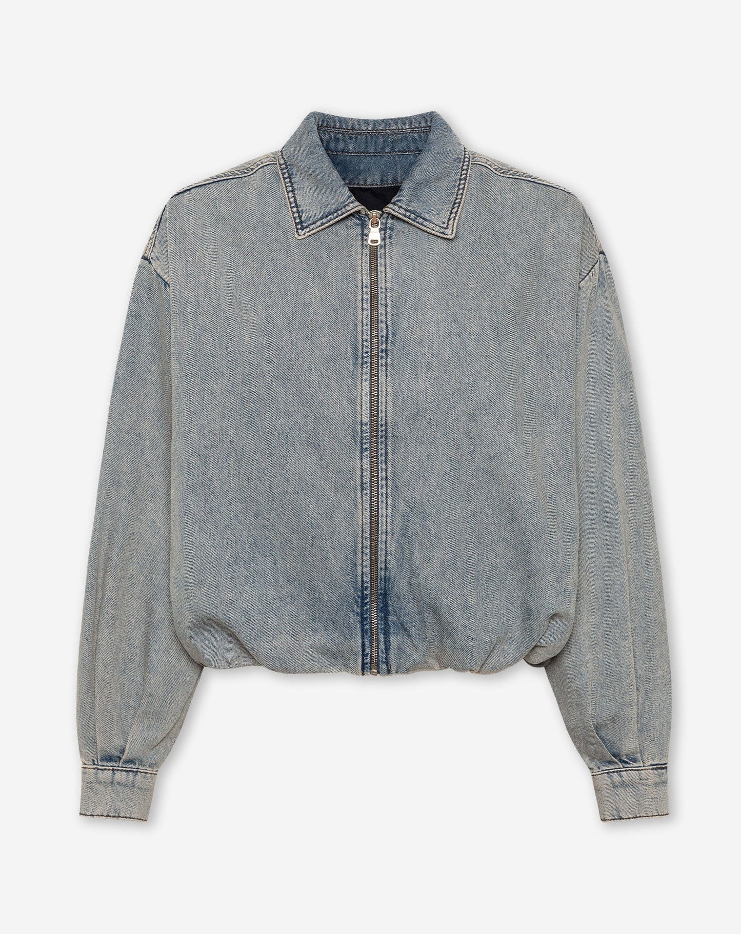 LOTTE BUBBLE HEM JACKET VINTAGE BLAUW