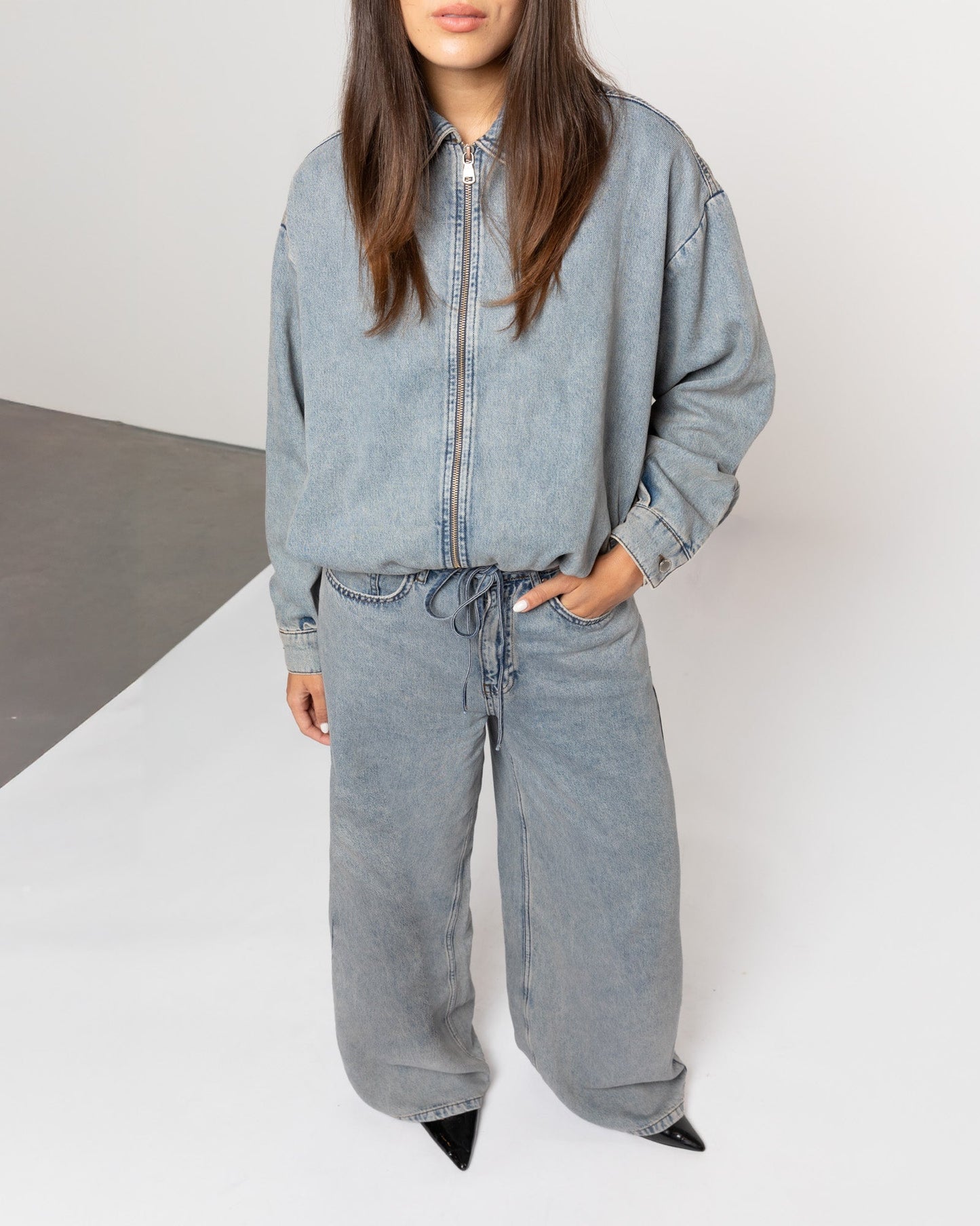 LOTTE BAGGY JEANS VINTAGE BLAUW