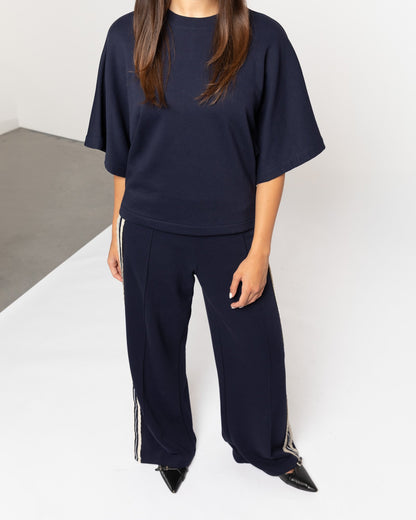 WIDE SLEEVE SWEAT TOP MARINEBLAUW
