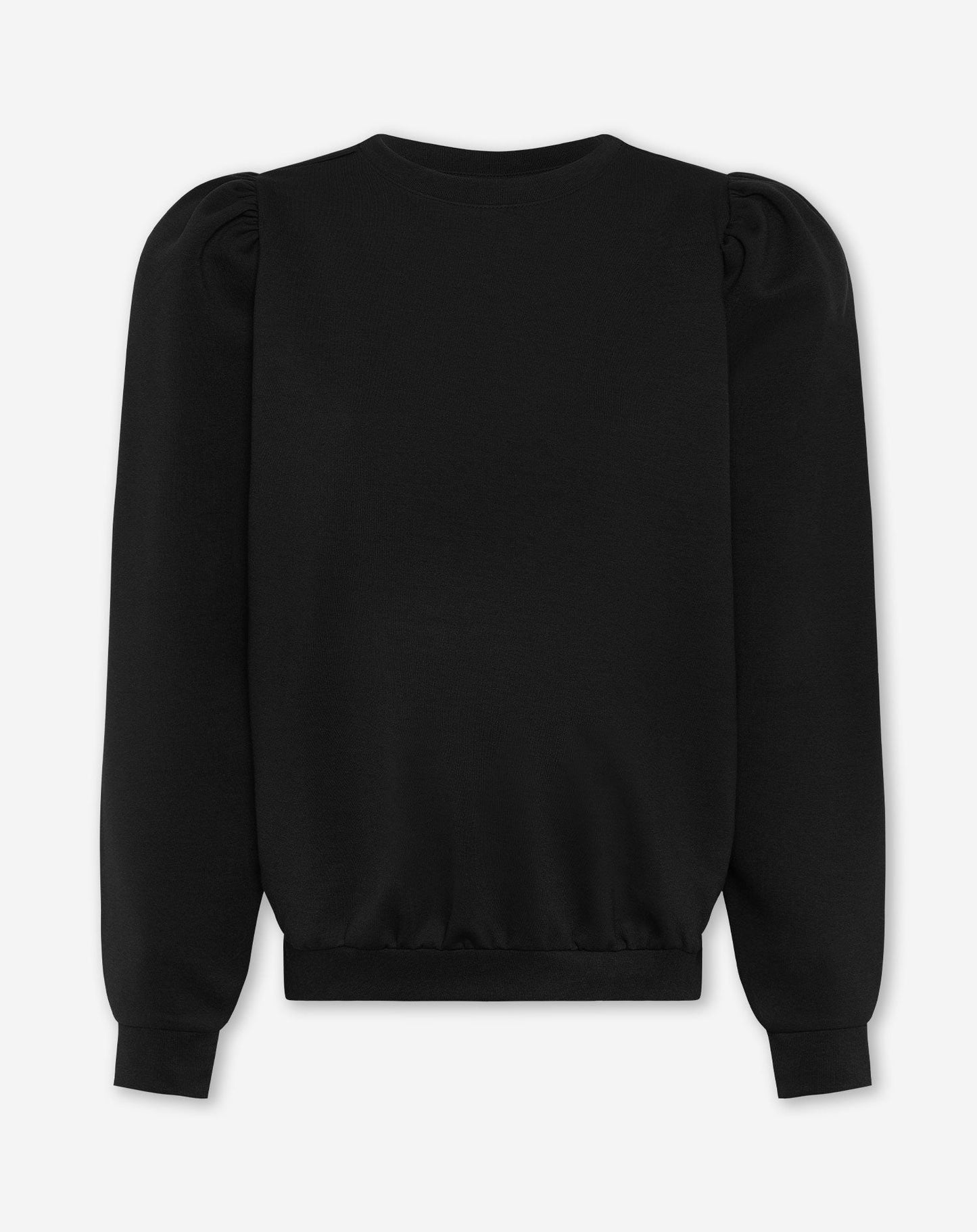 SCUBA PUFF SLEEVE SWEATER MATERNITY ZWART