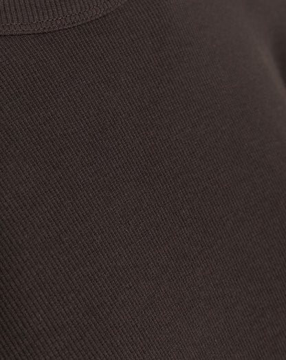 BODYCON LONG SLEEVE RIB DRESS MATERNITY BRUIN