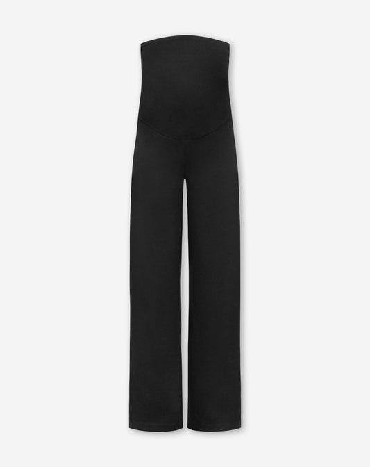 WIDE LEG PANTS MATERNITY ZWART