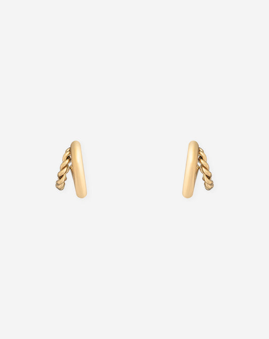 TWISTED HOOP EARRINGS