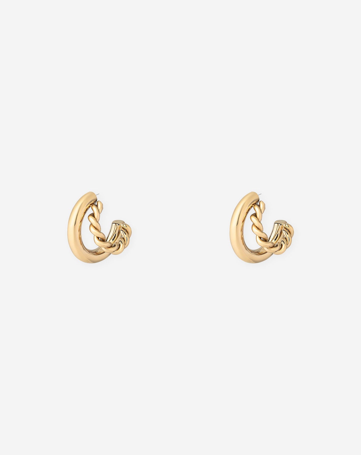 TWISTED HOOP EARRINGS