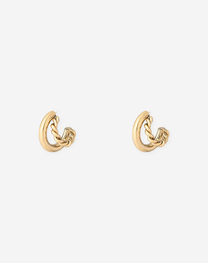 TWISTED HOOP EARRINGS