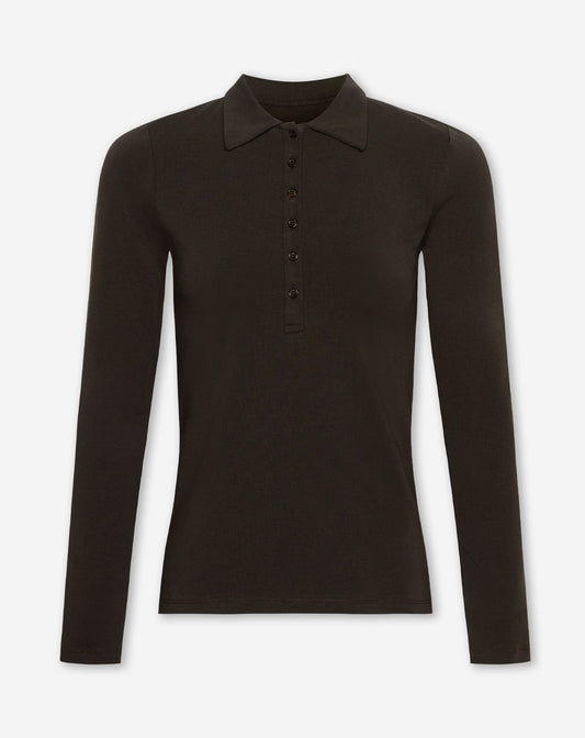 FITTED JERSEY POLO DONKERBRUIN