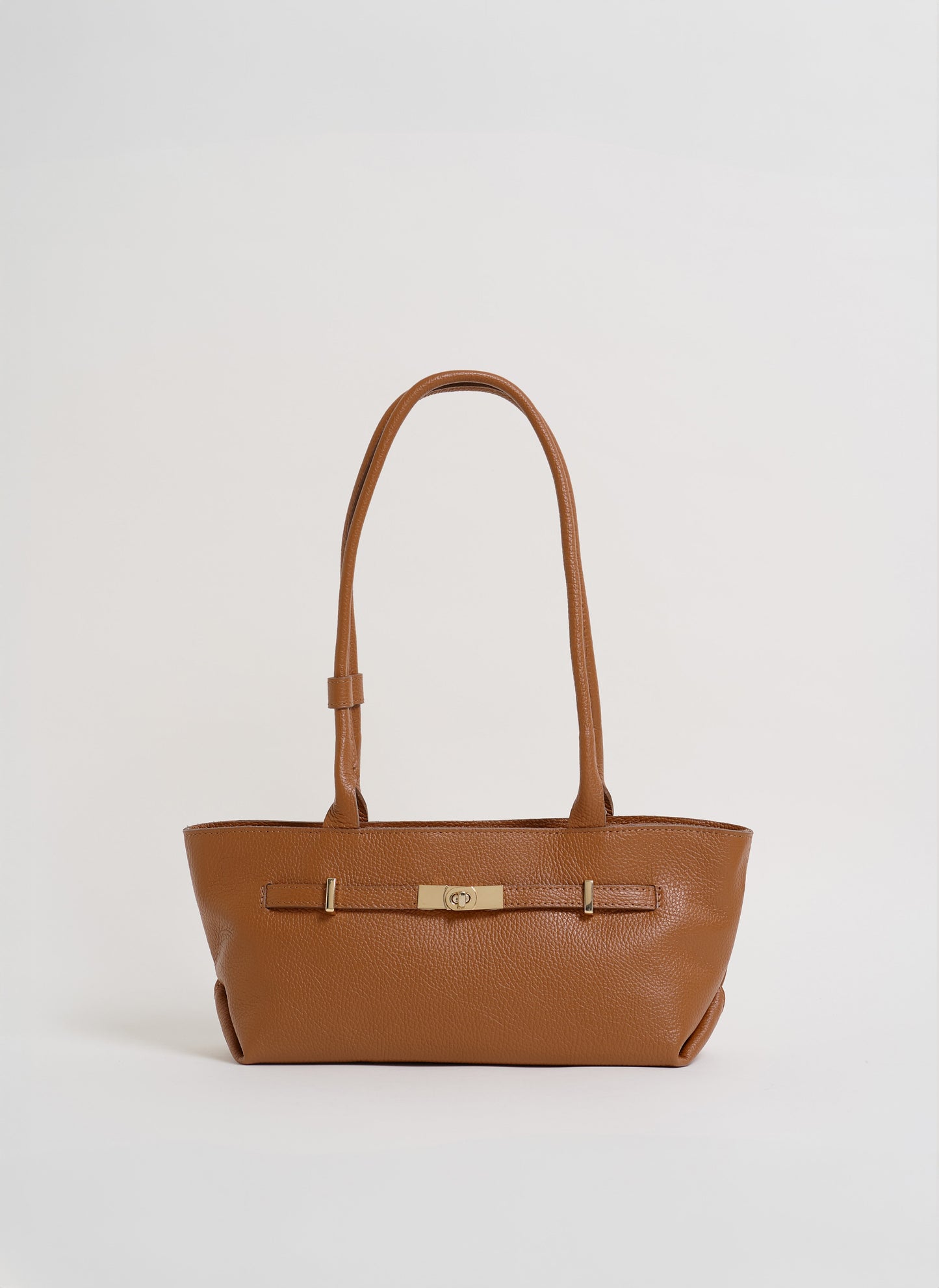 Borsa Lola in Pelle Togo Cuoio