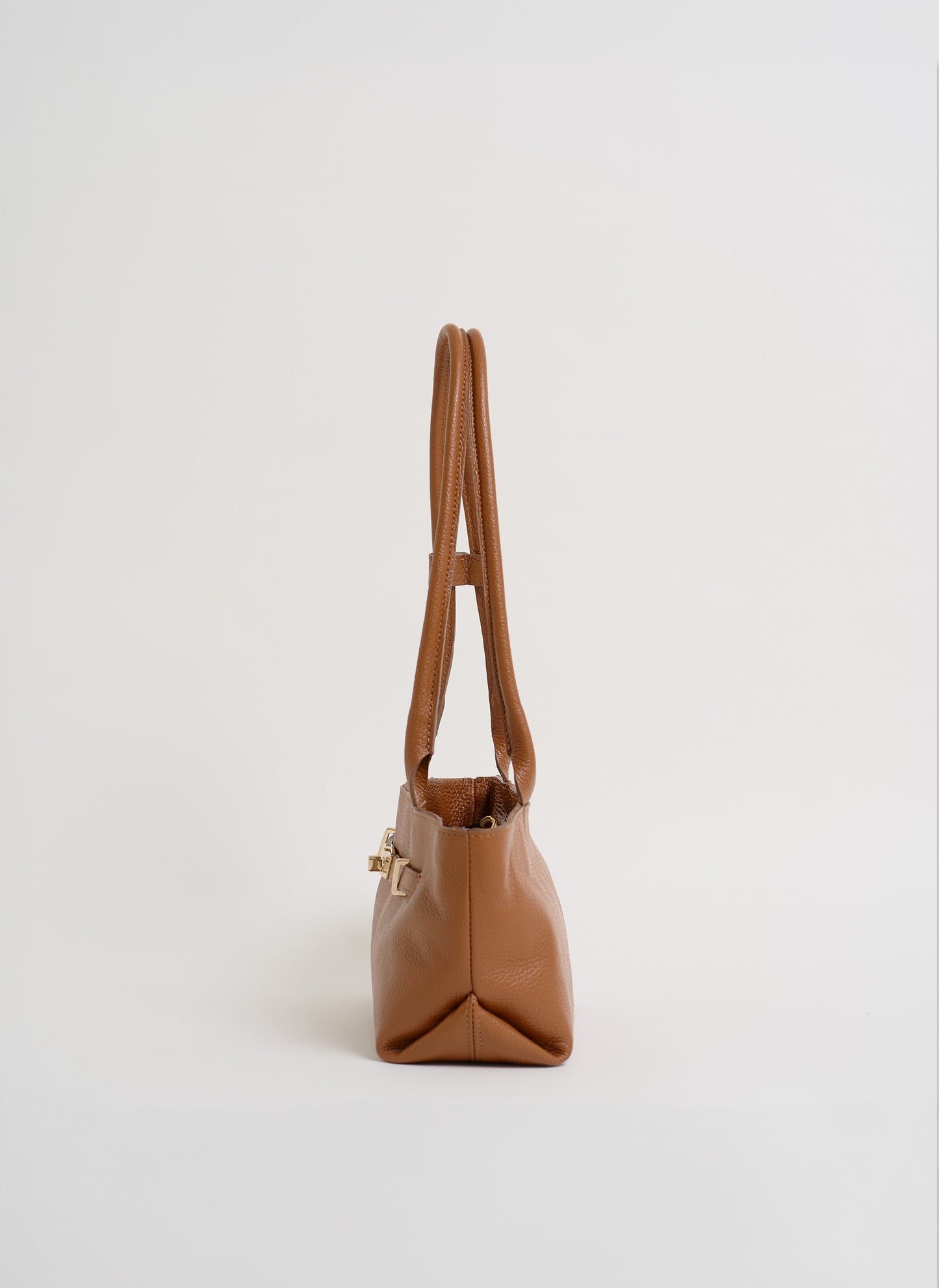 Borsa Lola in Pelle Togo Cuoio
