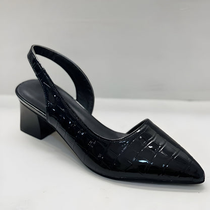 Tacones de puntera ancha