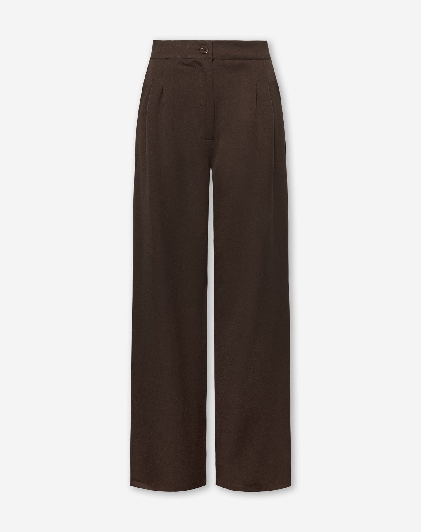 IRIS STRAIGHT LEG PANTALON DONKERBRUIN
