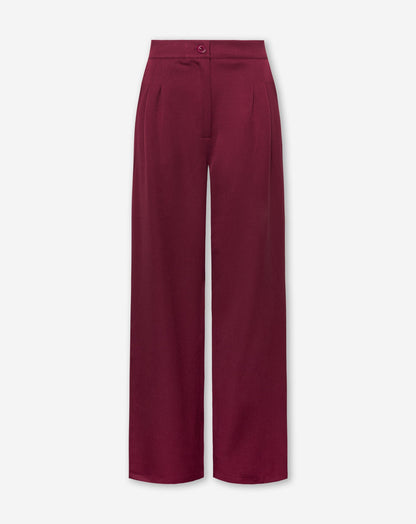 IRIS STRAIGHT LEG PANTALON TALL BURGUNDY