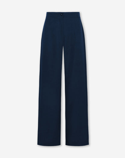 LIZZY STRAIGHT LEG PANTALON MARINEBLAUW