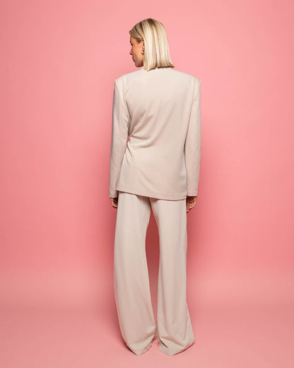 ZOEY STRAIGHT LEG PANTALON LICHTBEIGE