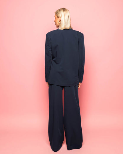 ZOEY WRAP UP BLAZER MARINEBLAUW