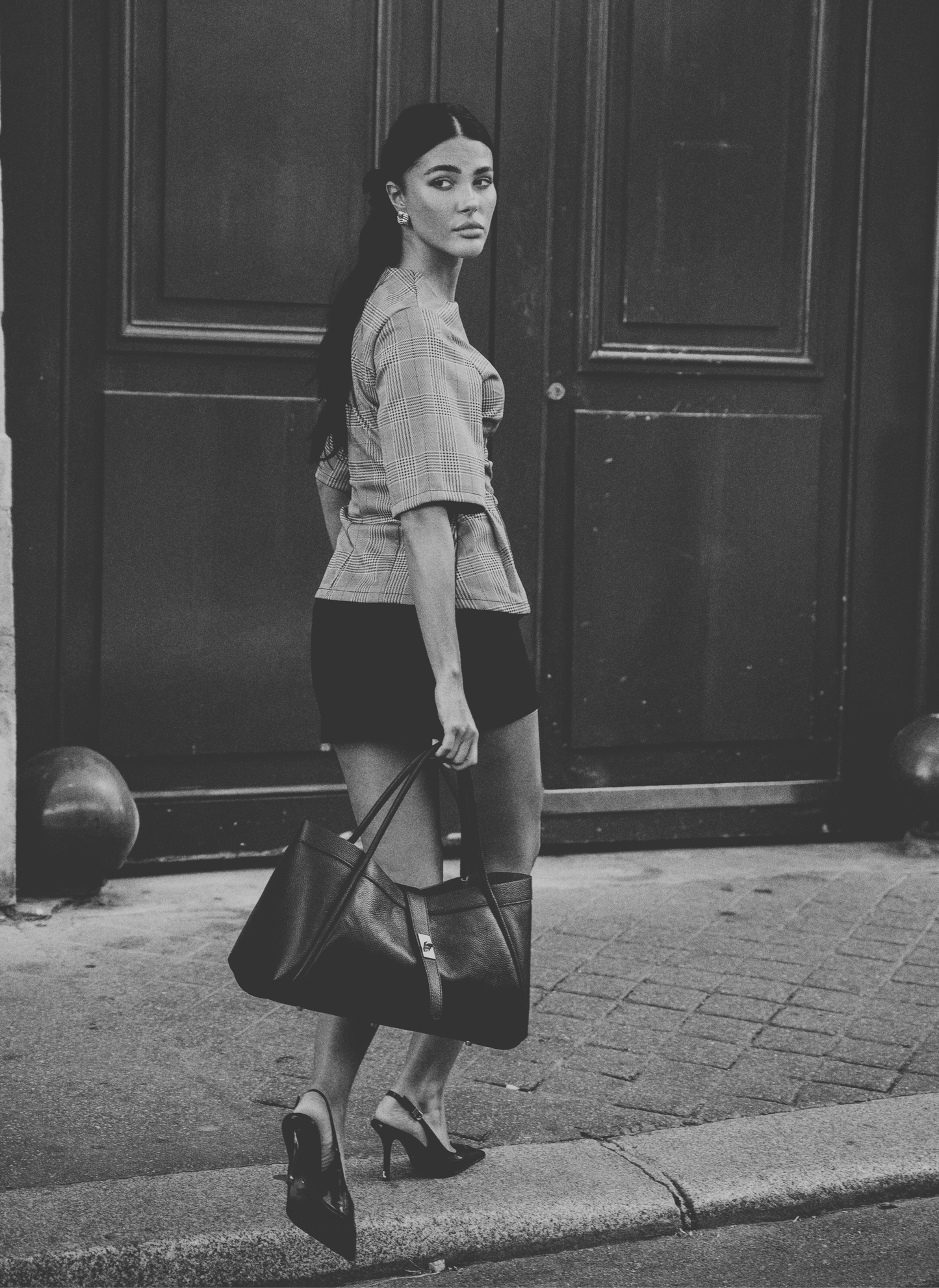 Borsa Mayfair in Pelle Togo Cuoio
