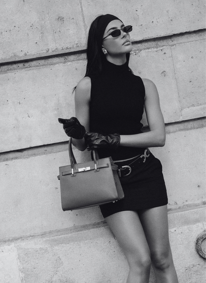 Borsa Grace in pelle Togo Borgogna