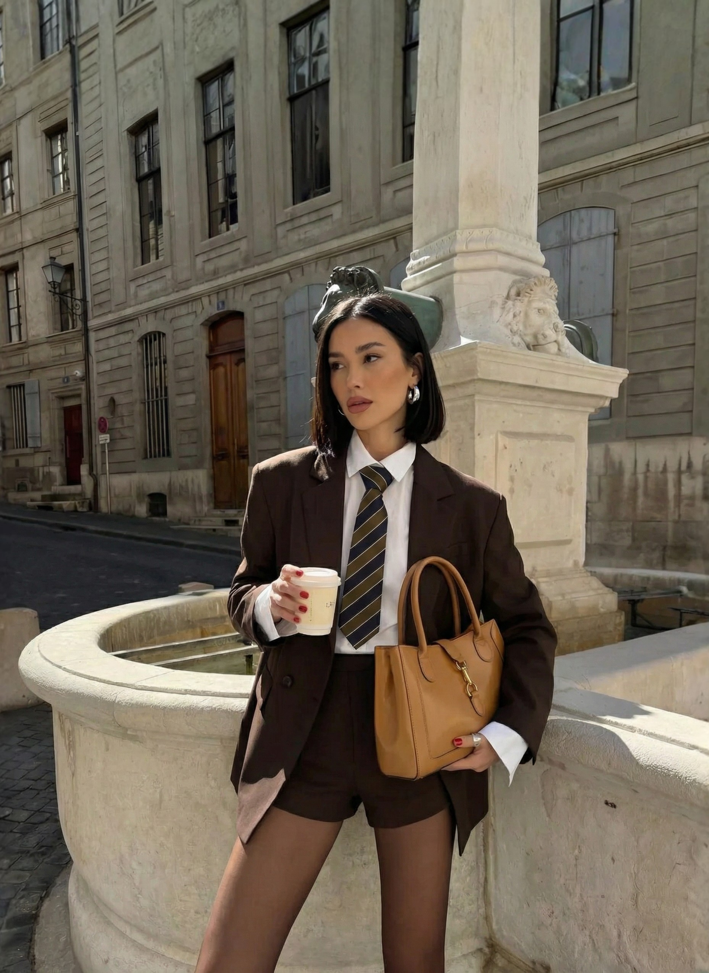 Borsa Chloe micro in pelle spazzolata Cuoio