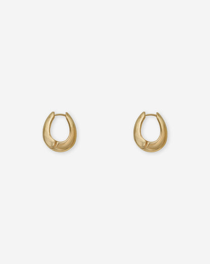 TEARDROP CHUNKY HOOP EARRINGS
