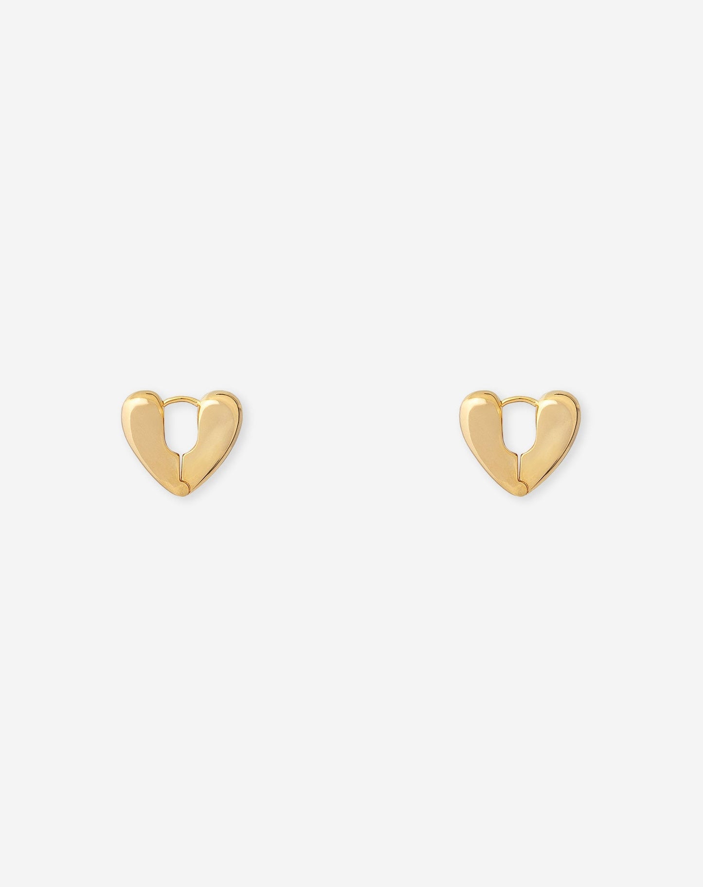HEART HOOP EARRINGS
