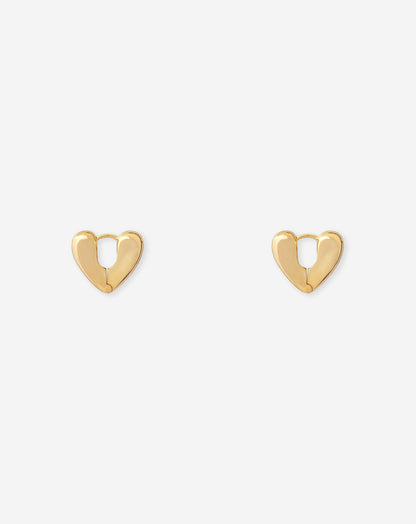 HEART HOOP EARRINGS
