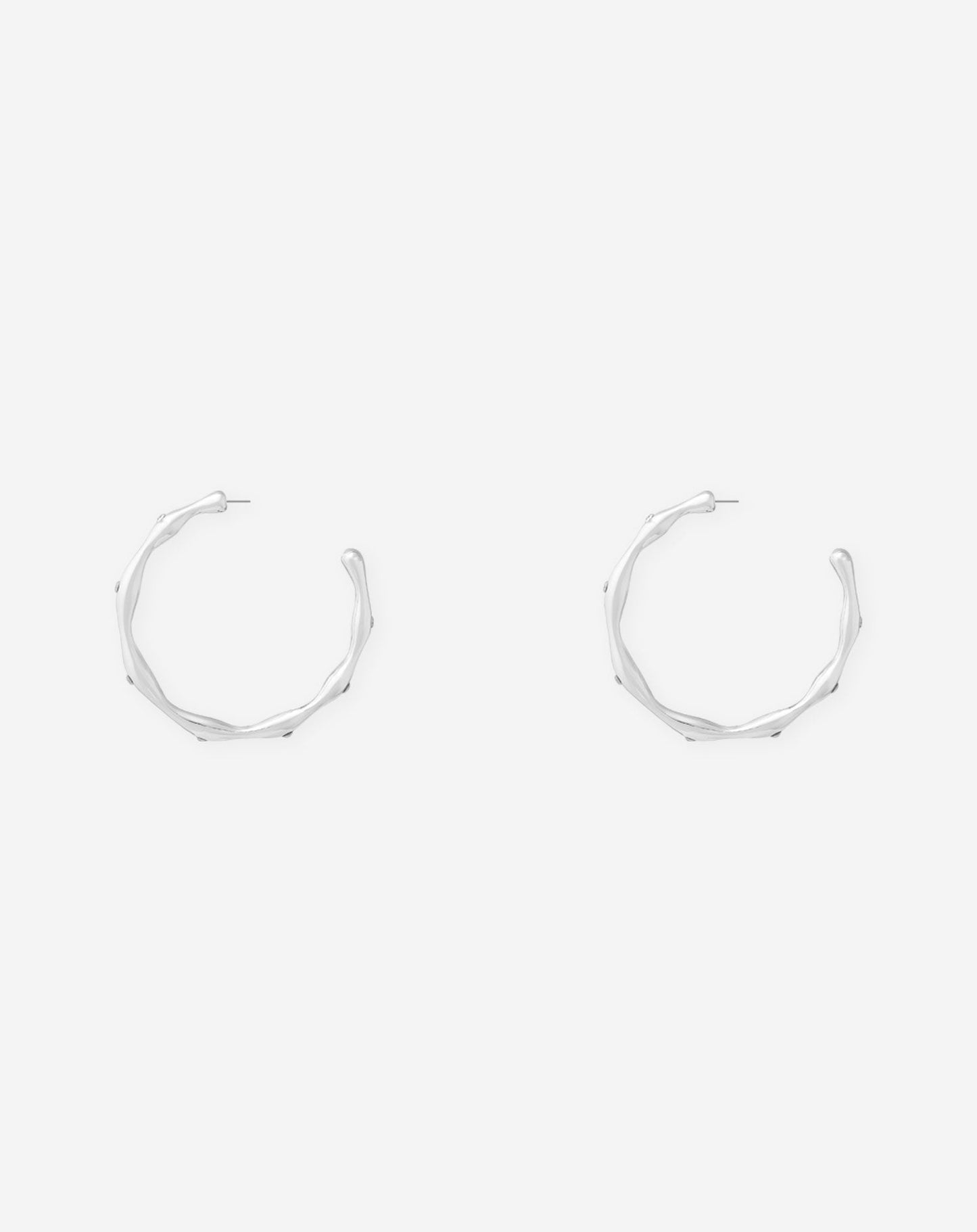 LOIZA DIAMOND HOOP EARRINGS