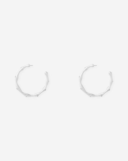 LOIZA DIAMOND HOOP EARRINGS